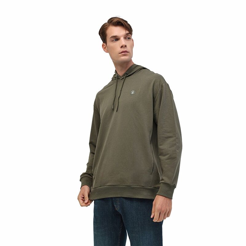 Lumberjack - 5W MB SN73 HOODIE 5PR Erkek Yeşil Sweatshirt - 102024361