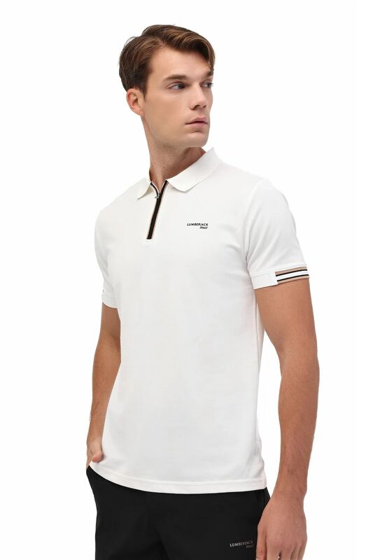 Lumberjack - 5W ML FRANKY 12BA-111 5PR Erkek Bej T-Shirt - 102031377