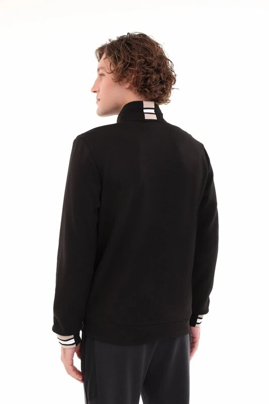 5W ML FRANKY 18BA-108 5PR Erkek Siyah Sweatshirt - 102029478