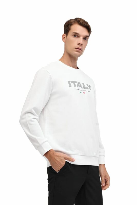 Lumberjack - 5W ML GALE 16ITL701 5PR Erkek Bej Sweatshirt - 102024101