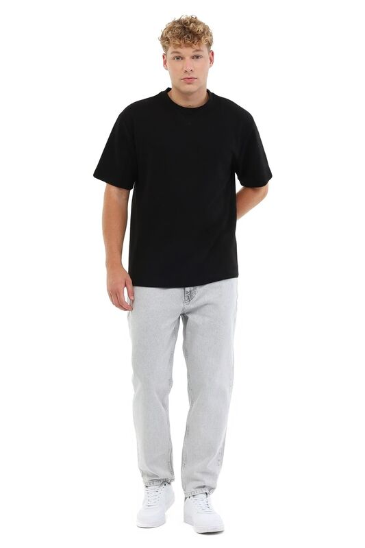 5W ML NECK 11BS60 5PR Erkek Siyah T-Shirt - 102054775