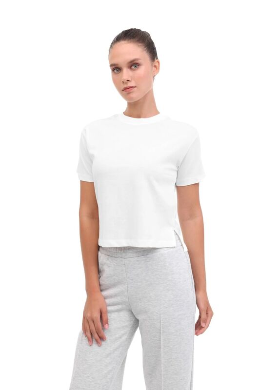 Lumberjack - 5W WB 11ASYA-T 5PR Kadın Bej T-Shirt - 102024591