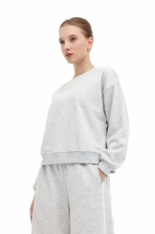 Lumberjack - 5W WB 16AMMY-C 5PR Kadın Gri Sweatshirt - 102027300