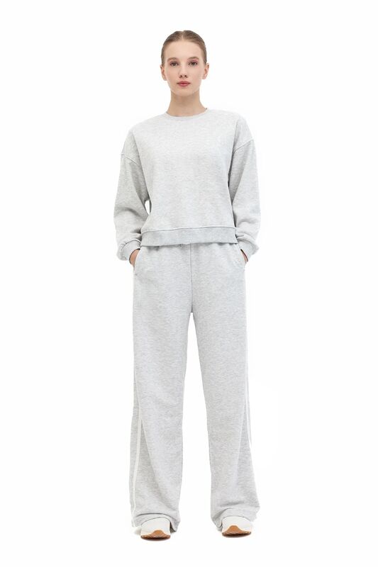 5W WB 16AMMY-C 5PR Kadın Gri Sweatshirt - 102027300