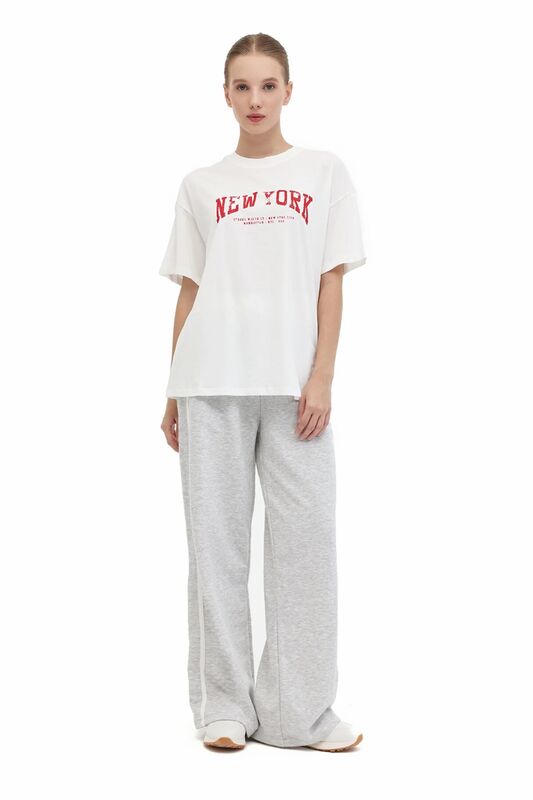 5W WL 11KAROK BTS809 5PR Kadın Bej T-Shirt - 102021454