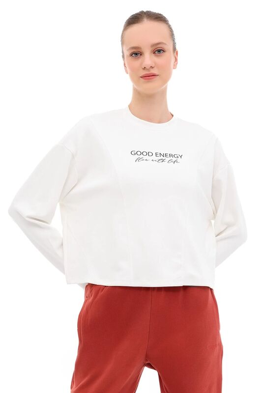 Lumberjack - 5W WL 16ABER YOG2-8 5PR Kadın Bej Sweatshirt - 102020859