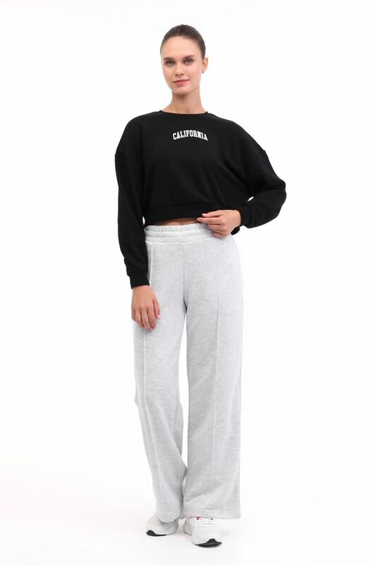 5W WL 16KUTAN BTS799 5PR Kadın Siyah Sweatshirt - 102021465