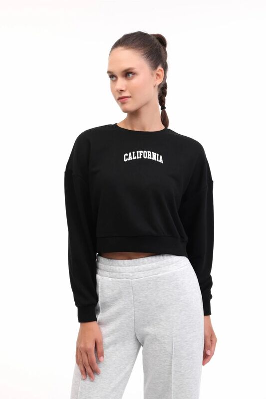 Lumberjack - 5W WL 16KUTAN BTS799 5PR Kadın Siyah Sweatshirt - 102021465