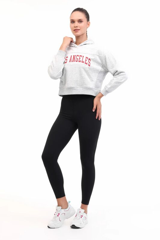 5W WL 17JAAM BTS802 5PR Kadın Gri Sweatshirt - 102021468