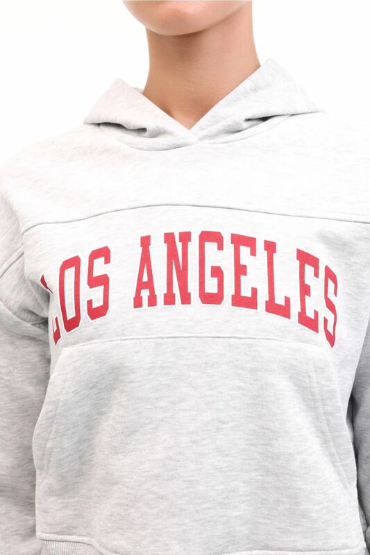 5W WL 17JAAM BTS802 5PR Kadın Gri Sweatshirt - 102021468