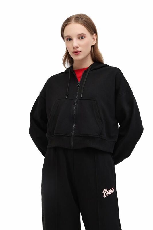 Lumberjack - 5W WL 17ZIRYAN BTS801 5PR Kadın Siyah Sweatshirt - 102021473