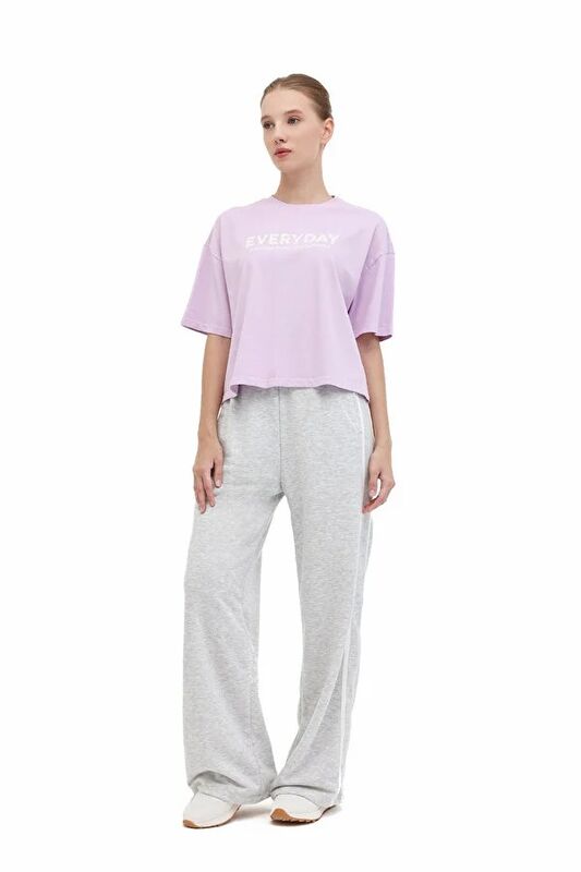 5W WL FREYA 11SY790 5PR Kadın Mor T-Shirt - 102054402