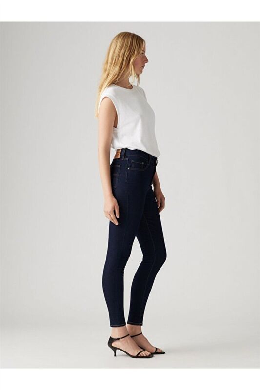 721 HIGH RISE SKINNY TR CAST SHADOWS Kadın Lacivert Jean - A9360