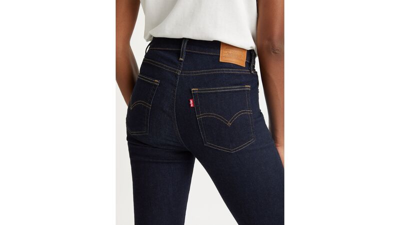 724 HIGH RISE STRAIGHT BLUE WAVE RINSE Kadın Mavi Denim Pantolon - 18883