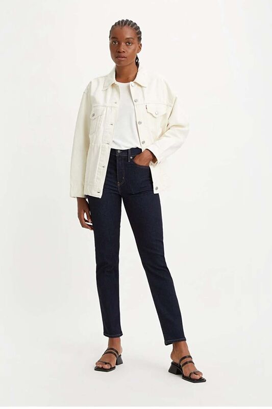 Levi's - 724 HIGH RISE STRAIGHT Kadın Lacivert Denim Pantolon - 18883