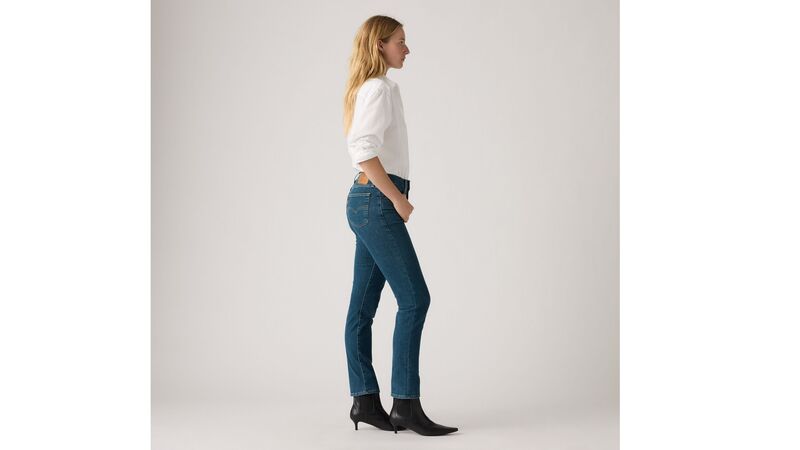 724 HIGH RISE STRAIGHT TORN BALL GOWN Kadın Mavi Denim Pantolon - 18883