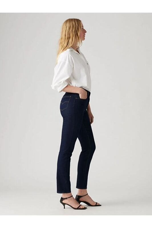 724 HIGH RISE STRAIGT TK CAST SHADOWS Kadın Lacivert Denim Pantolon - A7744