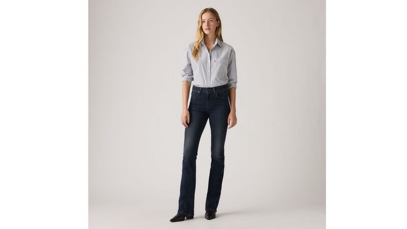 725 HIGH RISE BOOTCUT STUCK IN THE SAND Kadın Mavi Denim Pantolon - 18759