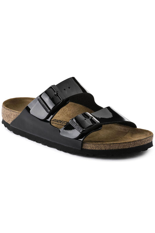 Birkenstock - Arizona BF Patent Kadın Beyaz Terlik - 1005294