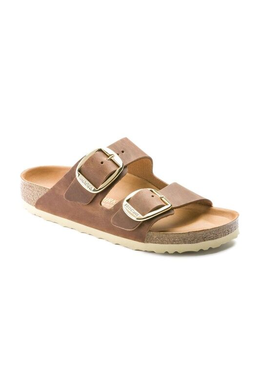 Birkenstock - ARIZONA BIG BUCKLE FL Kadın Kahverengi Terlik - 1011073