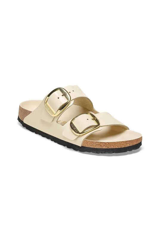 Birkenstock - ARIZONA BIG BUCKLE NL HIGH SHINE Kadın ECRU Terlik - 1026128 Birkenstock - ARIZONA BIG BUCKLE NL HIGH SHINE Kadın ECRU Terlik - 1026128