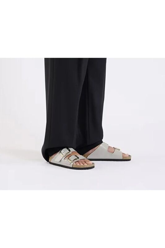 ARIZONA BIG BUCKLE NL HIGH SHINE Kadın Gri Terlik - 1029391