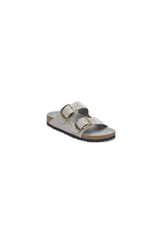 Birkenstock - ARIZONA BIG BUCKLE NL HIGH SHINE Kadın Gri Terlik - 1029391