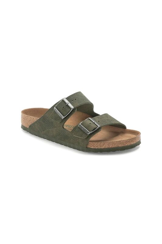 Birkenstock - ARIZONA DESERT DUST VEGAN Erkek Yeşil Terlik - 1024544