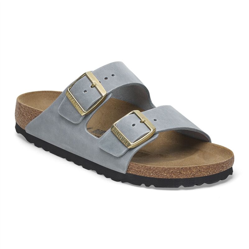 Birkenstock - ARIZONA LEOI Kadın BASALT GRAY Terlik - 1029253