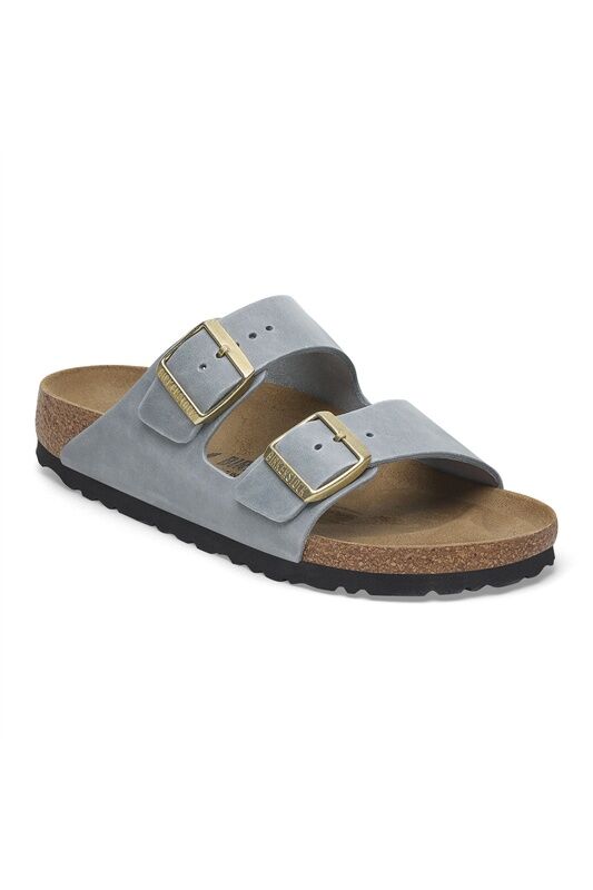Birkenstock - ARIZONA LEOI Kadın BASALT GRAY Terlik - 1029253