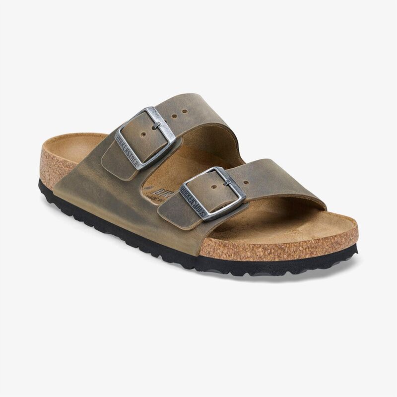Birkenstock - ARIZONA LEOI Uniseks FADED KHAKI Terlik - 1027039