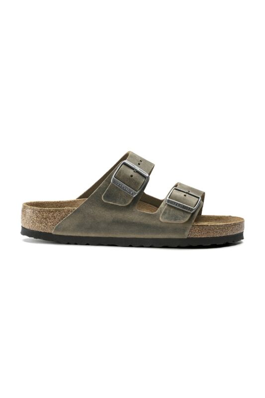 Birkenstock - ARIZONA SFB LEOI Uniseks FADED KHAKI Terlik - BS1019377