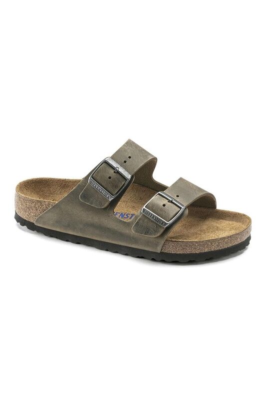 Birkenstock - ARIZONA SFB LEOI Uniseks FADED KHAKI Terlik - BS1019377