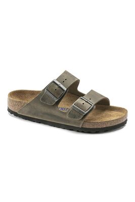 Birkenstock - ARIZONA SFB LEOI Uniseks FADED KHAKI Terlik - BS1019377