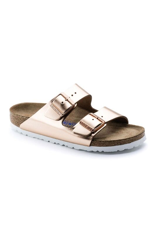 Birkenstock - ARIZONA SFB NL METALLIC Kadın Kahverengi Terlik - 952093