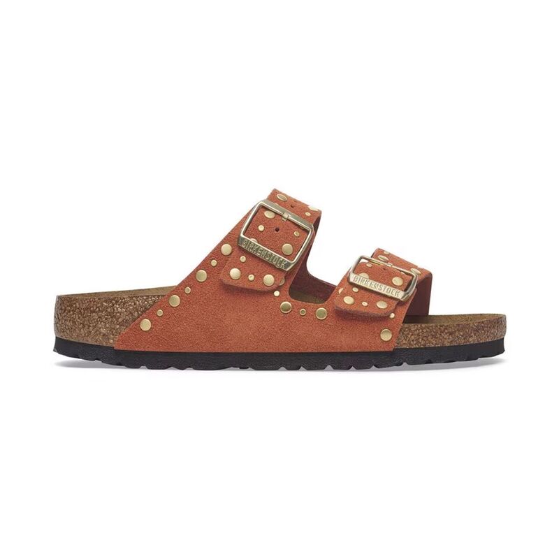 Birkenstock - ARIZONA VL RIVET Kadın DARK RUST Terlik - 1029513