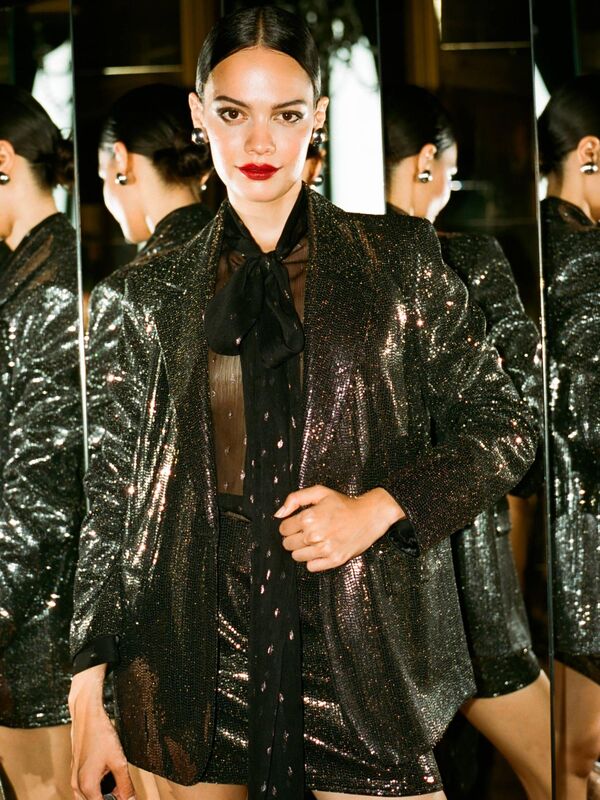 Astarlı Payetli Mini Etek Kadın Mix Etek - 323A4XJTL001Z