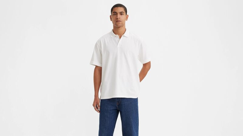 Levi's - AUTHENTIC POLO BRIGHT WHITE Erkek Beyaz Gömlek - A6735