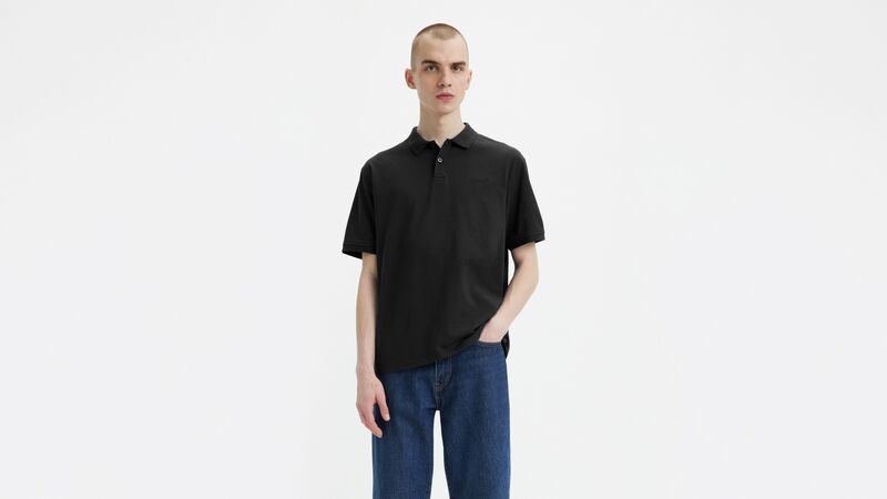 Levi's - AUTHENTIC POLO MINERAL BLACK GARMENT DY Erkek Siyah Gömlek - A6735
