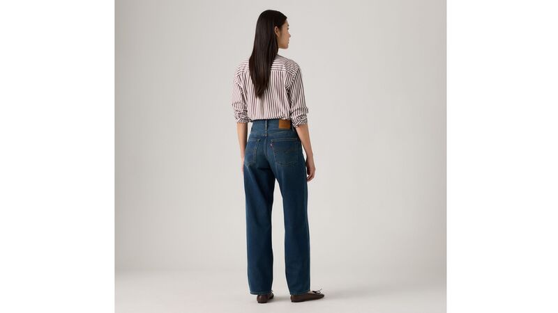 BAGGY DAD LOCAL Kadın Mavi Denim Pantolon - 001TI