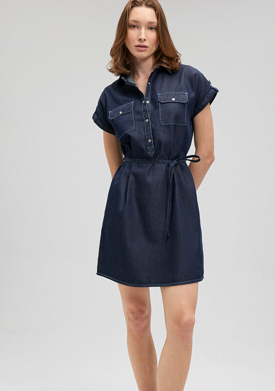 BARBARA Kadın Elbise - M130548 Rinse Denim