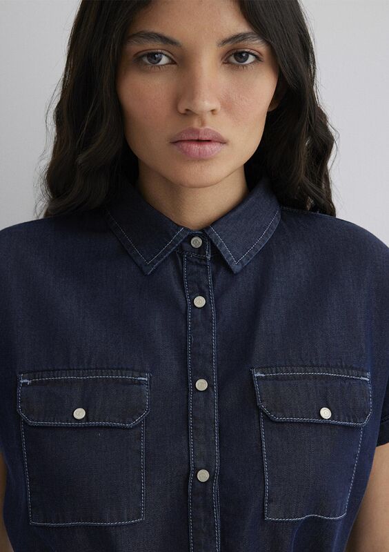 BARBARA Kadın Elbise - M130548 Rinse Denim