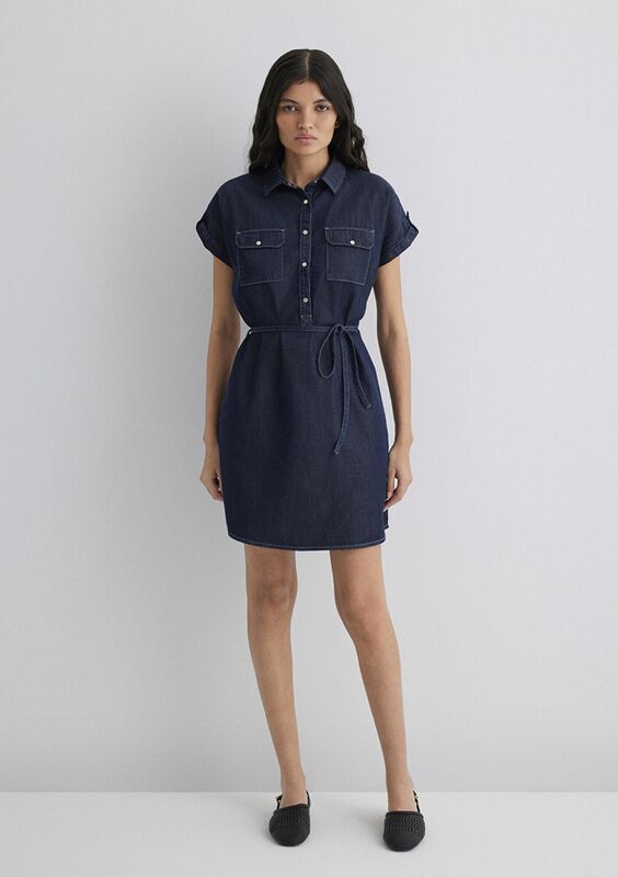 BARBARA Kadın Elbise - M130548 Rinse Denim