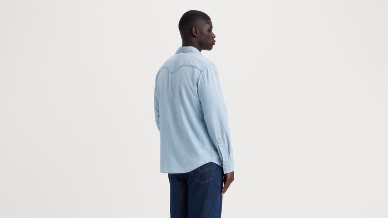 BARSTOW WESTERN STANDARD BURNETT LIGHT Erkek Mavi UK Gömlek - 85744