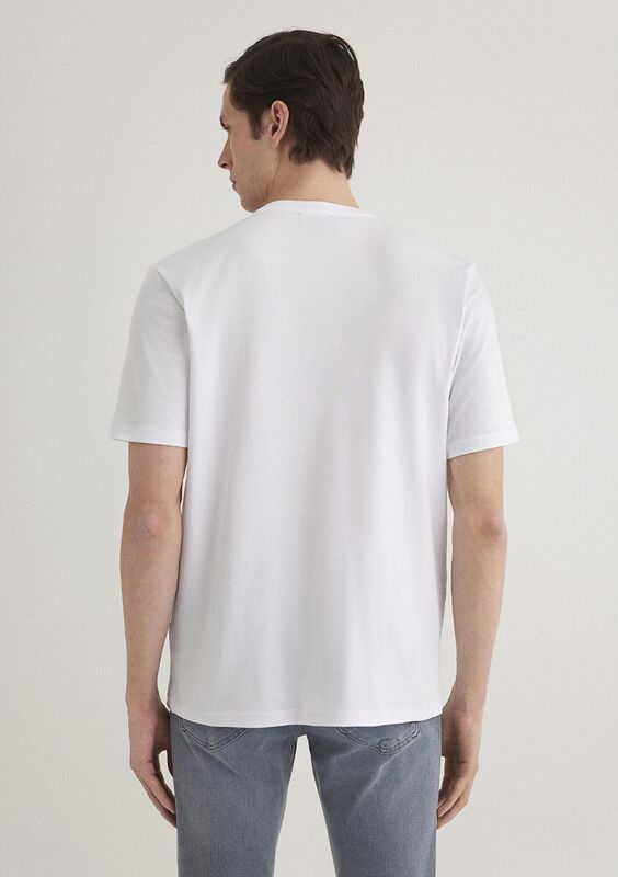 BASIC BİSİKLET YAKA TİŞÖRT Erkek Beyaz Basic T-Shirt - M0610252