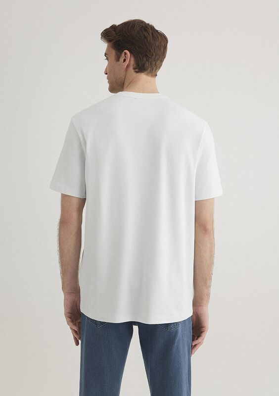 BASIC BİSİKLET YAKA TİŞÖRT Erkek Mavi Basic T-Shirt - M0610252