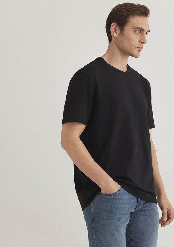 BASIC BİSİKLET YAKA TİŞÖRT Erkek Siyah Basic T-Shirt - M0610252