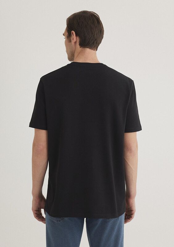 BASIC BİSİKLET YAKA TİŞÖRT Erkek Siyah Basic T-Shirt - M0610252