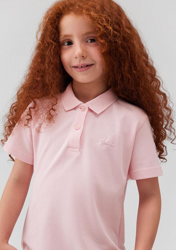 BASIC POLO TİŞÖRT Kız Çocuk Pembe Polo - M7610241