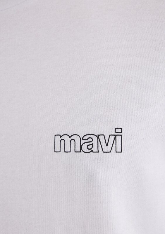 BASIC TİŞÖRT Erkek Beyaz Basic T-Shirt - M0610360